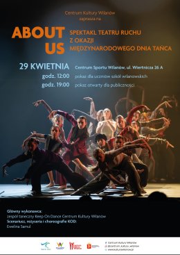 „About Us” – spektakl teatru ruchu z okazji Międzynarodowego Dnia Tańca